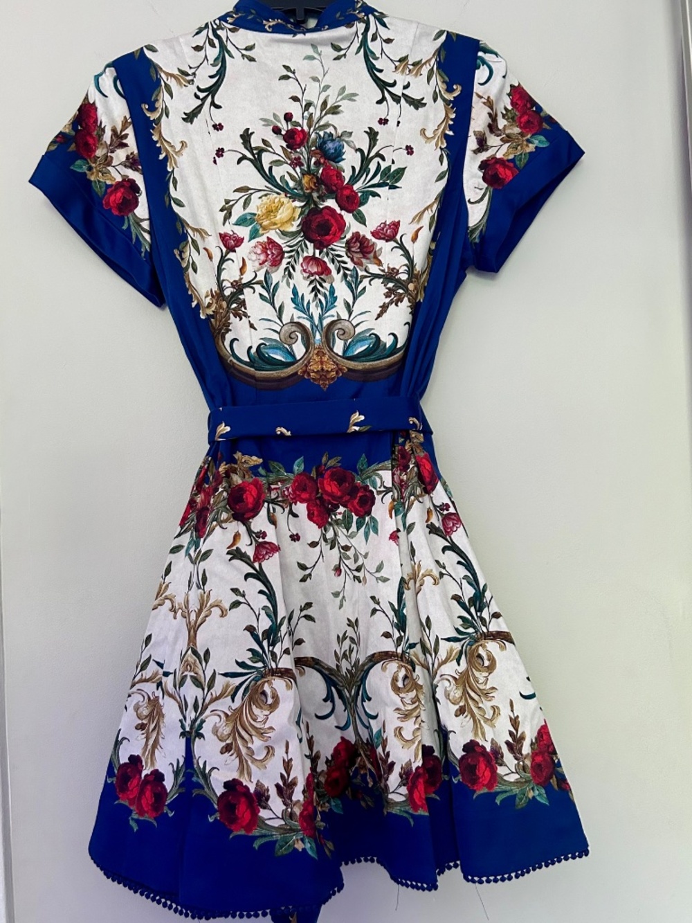 Alice + Olivia Lucy Mini Shirt Dress Gilded Rose size 6 - Picture 9 of 15